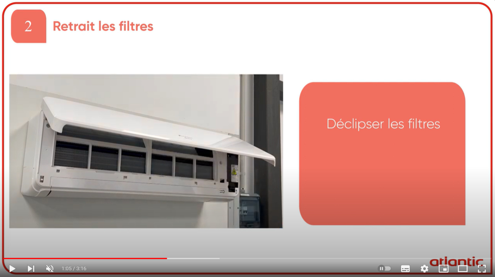 photo de tuto vidéo - changement de filtres purificateurs pac air air